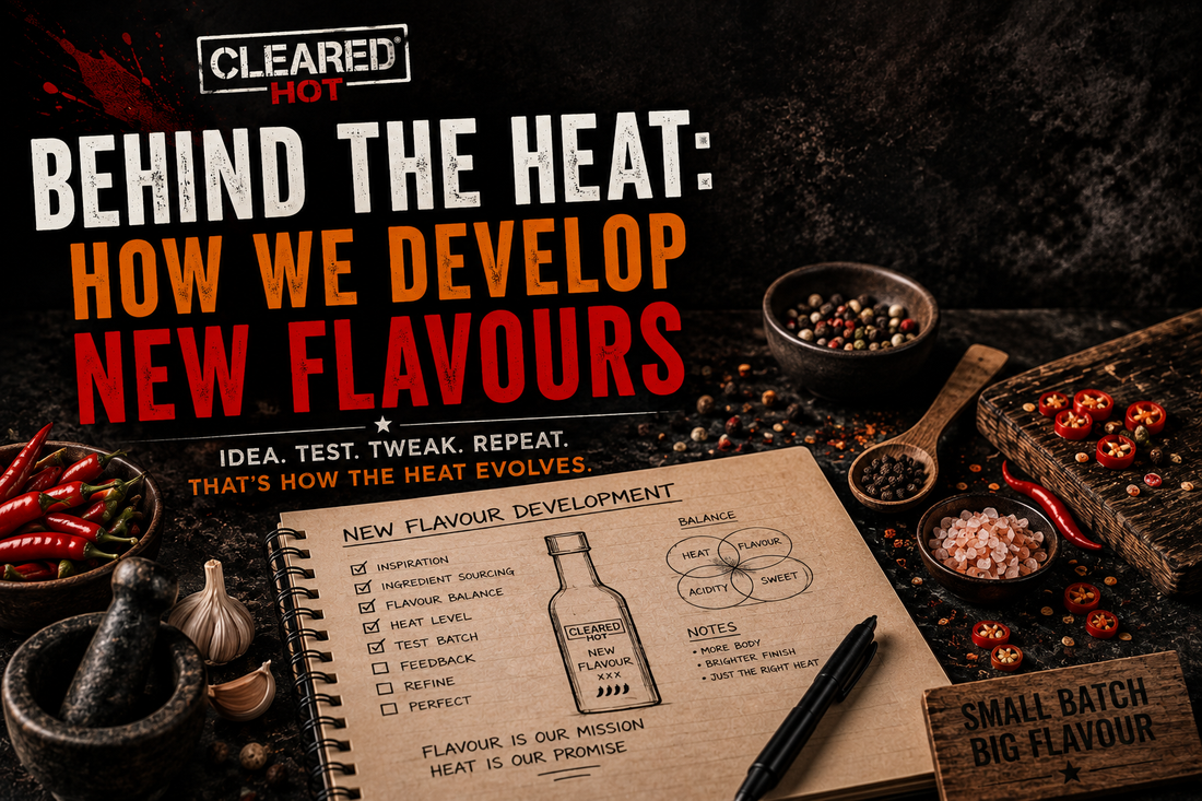 BEHIND THE HEAT: HOW WE DEVELOP NEW FLAVOURS, Cleared Hot, Hot Sauces.